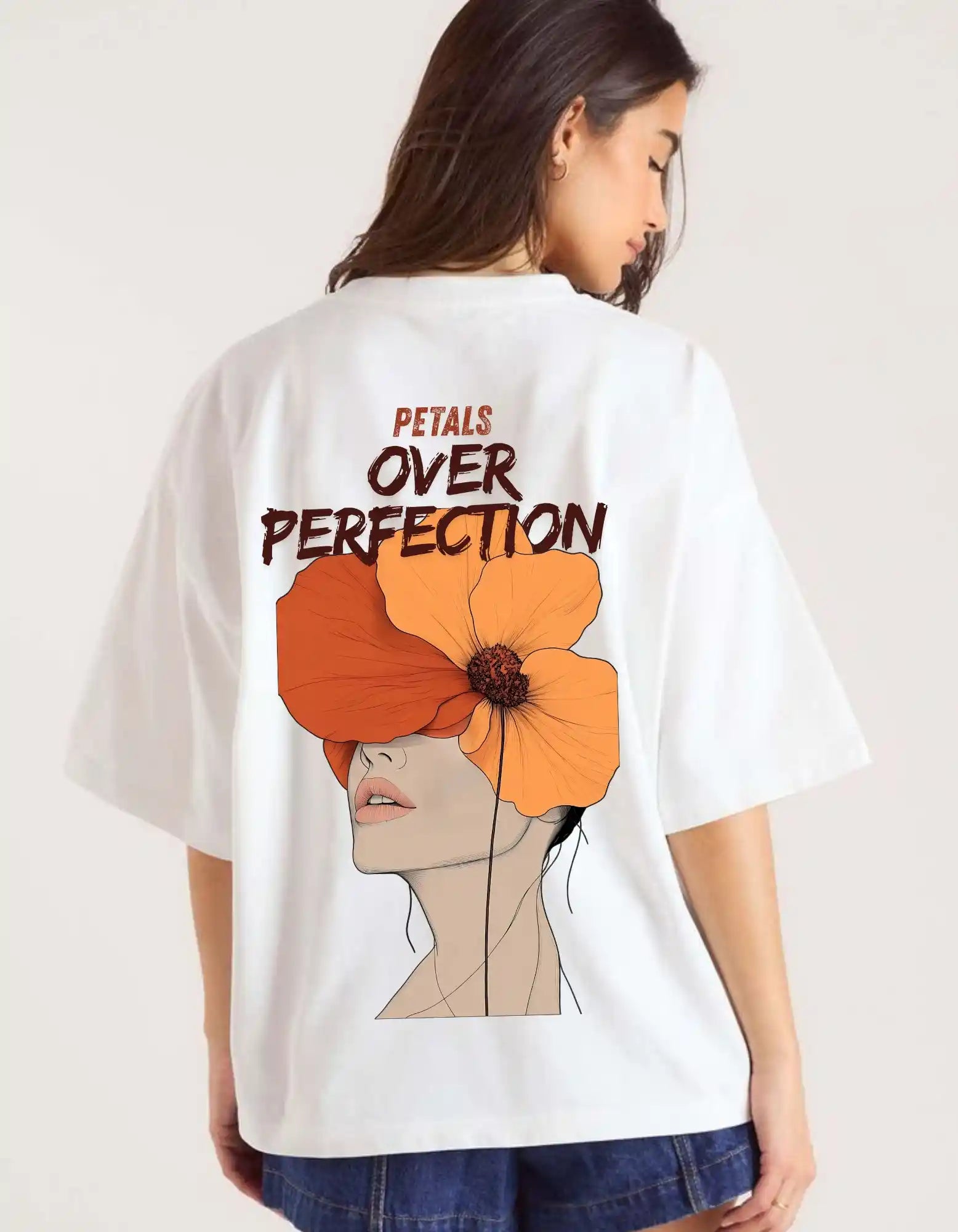 VeerAstra Bloom Women Oversized T-shirt