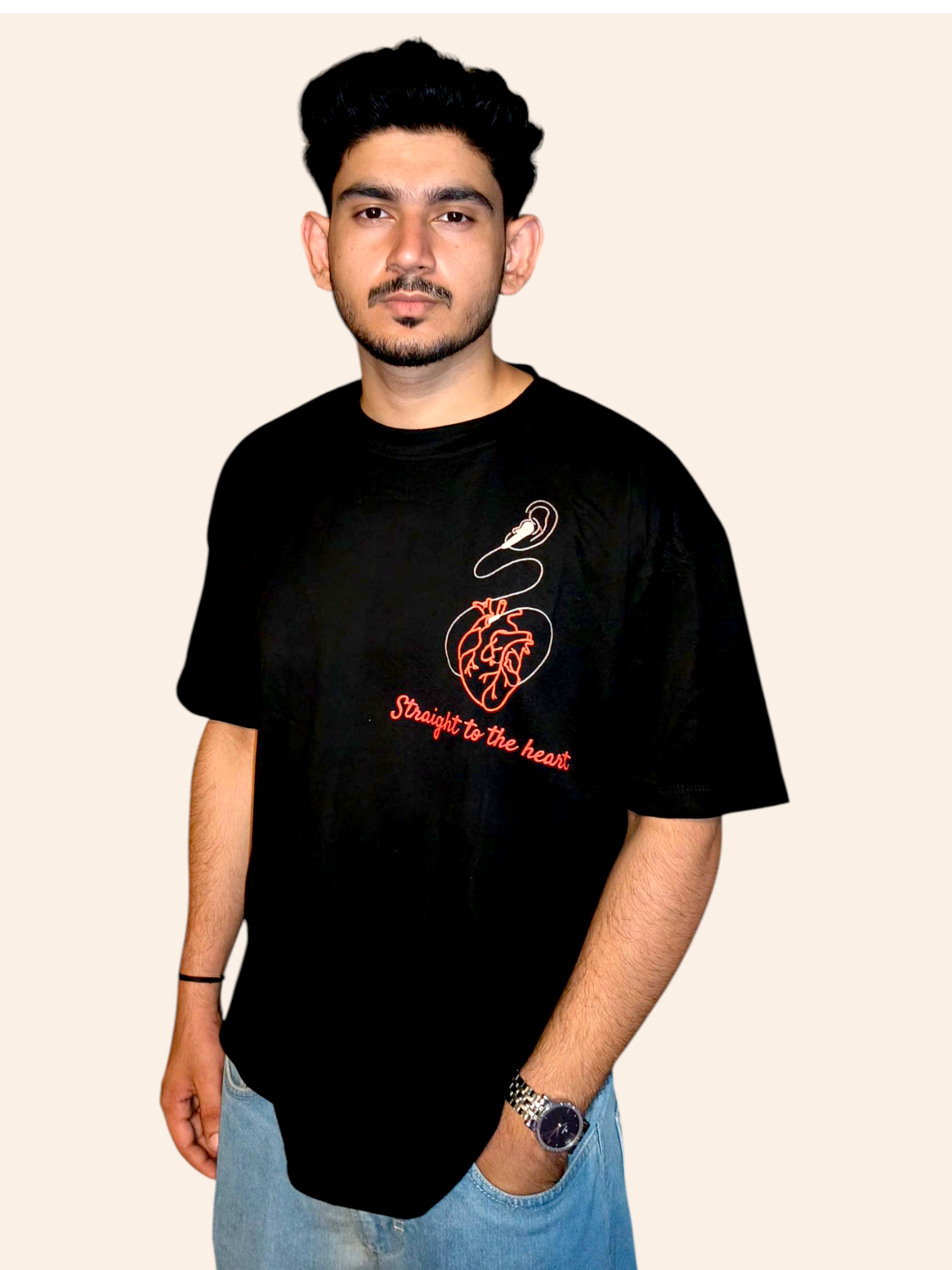 VeerAstra Heartstrings Oversized T-shirt